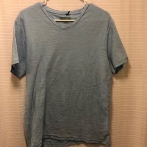 Simple Blue V-Neck